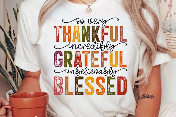 Thankful grateful tee - Cissal Hill Designs