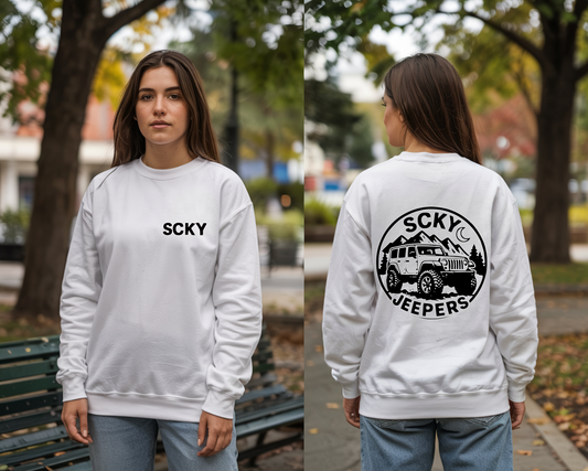 SCKY JEEPERS SHIRT FRONT AND BACK