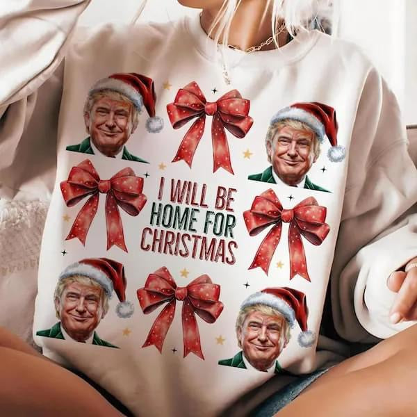 Trump Christmas bow tee - Cissal Hill Designs