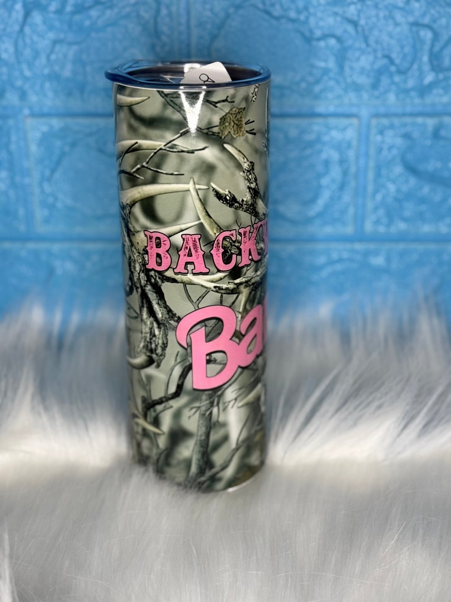 Backwoods Barbie tumbler - Cissal Hill Designs