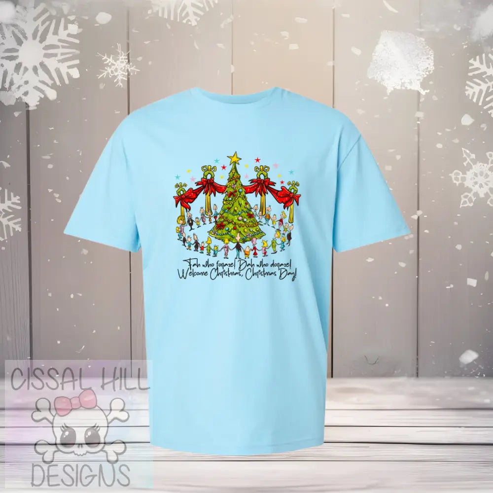 FA WHO TRENDY CHRISTMAS TEE - Cissal Hill Designs