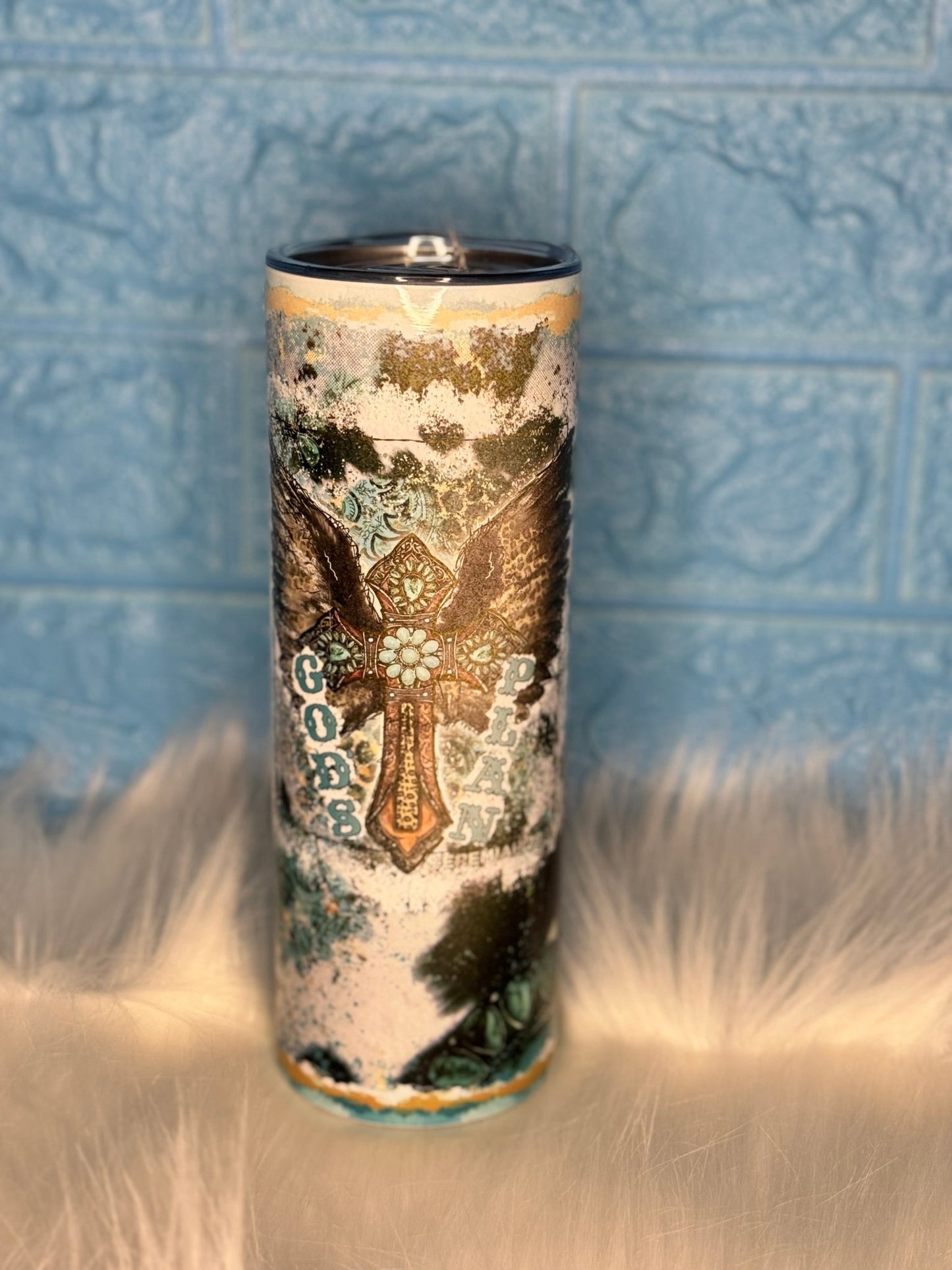 Gods plan tumbler - Cissal Hill Designs